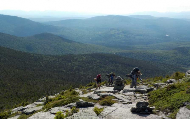 teens backpacking in maine
